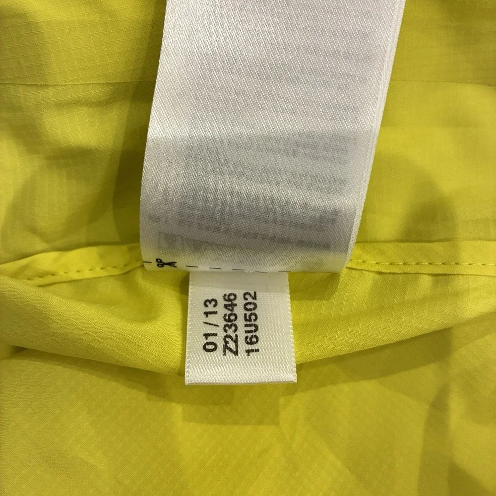 Reebok CrossFit Windbreaker Jacket Neon Yellow Women's XS Full Zip Athletic